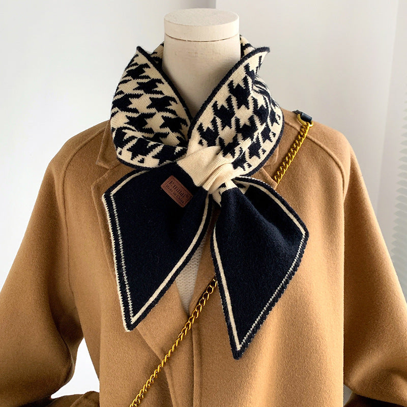 Double-sided Thickened Knitting Wool Fashion Scarf