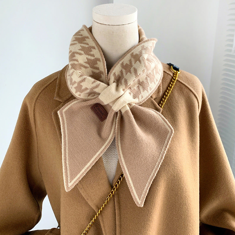 Double-sided Thickened Knitting Wool Fashion Scarf